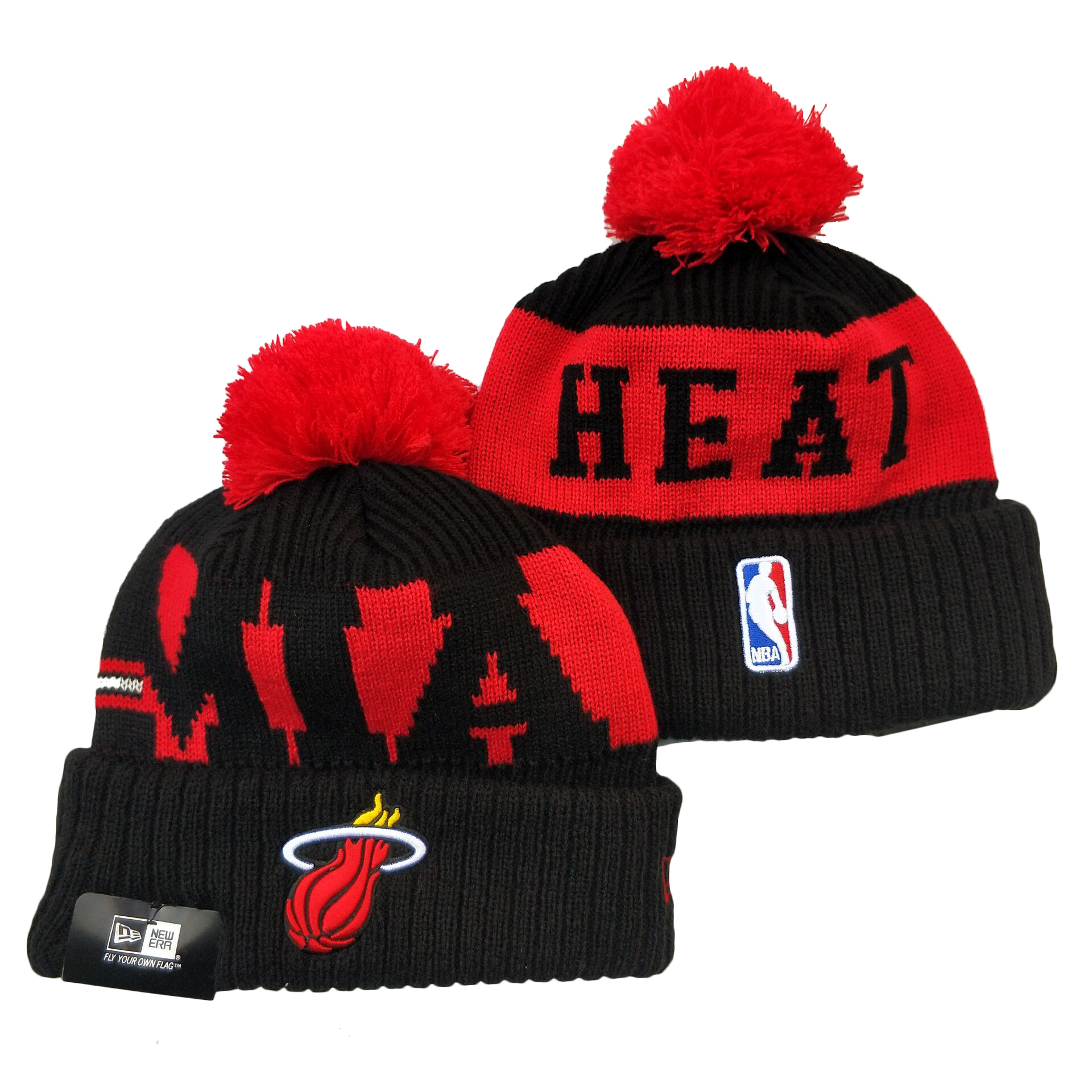 Miami Heat Knit Hats 004